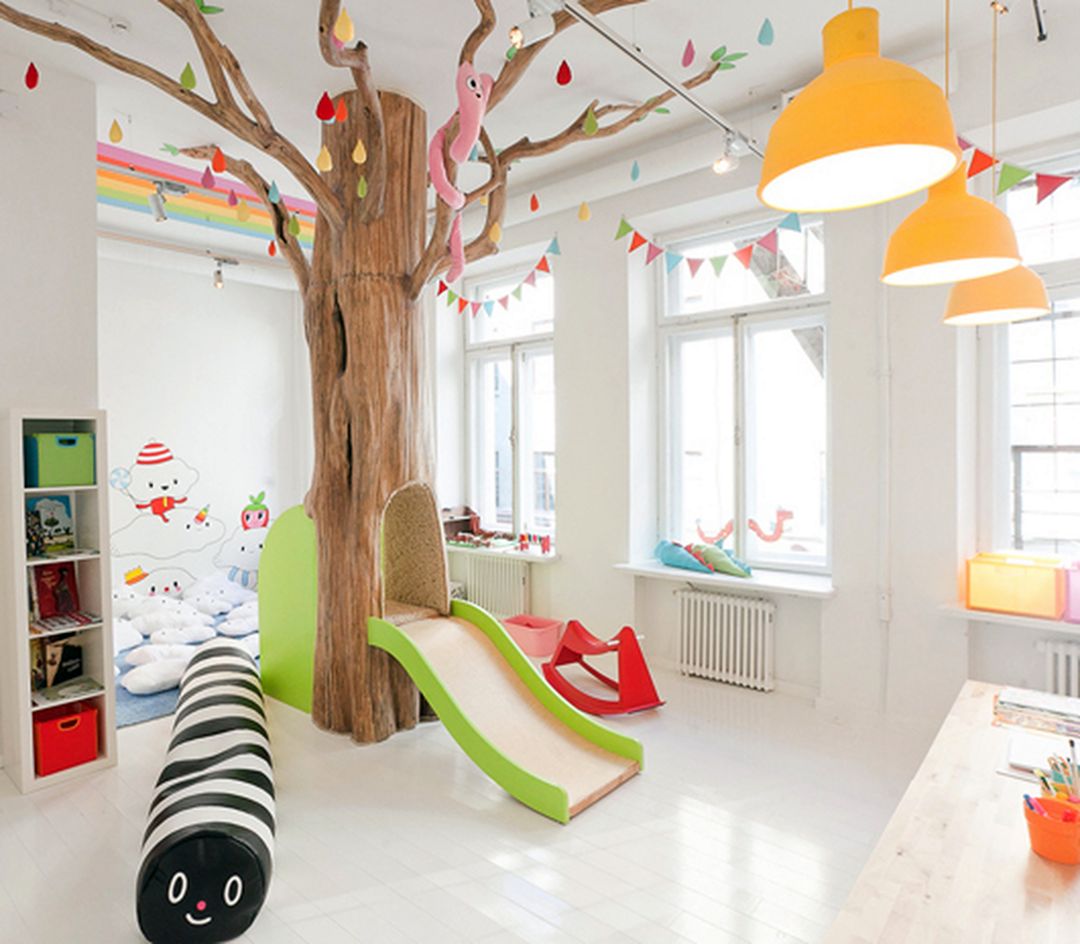 Kids Playroom With Tree From Househomeworld