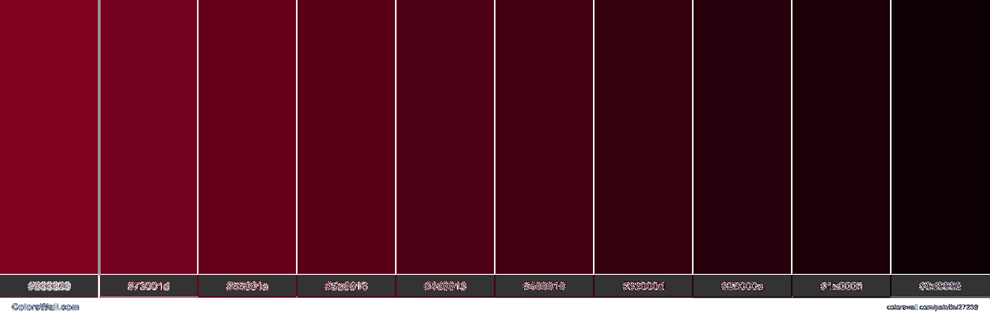 Shades Of Burgundy From Colorswall