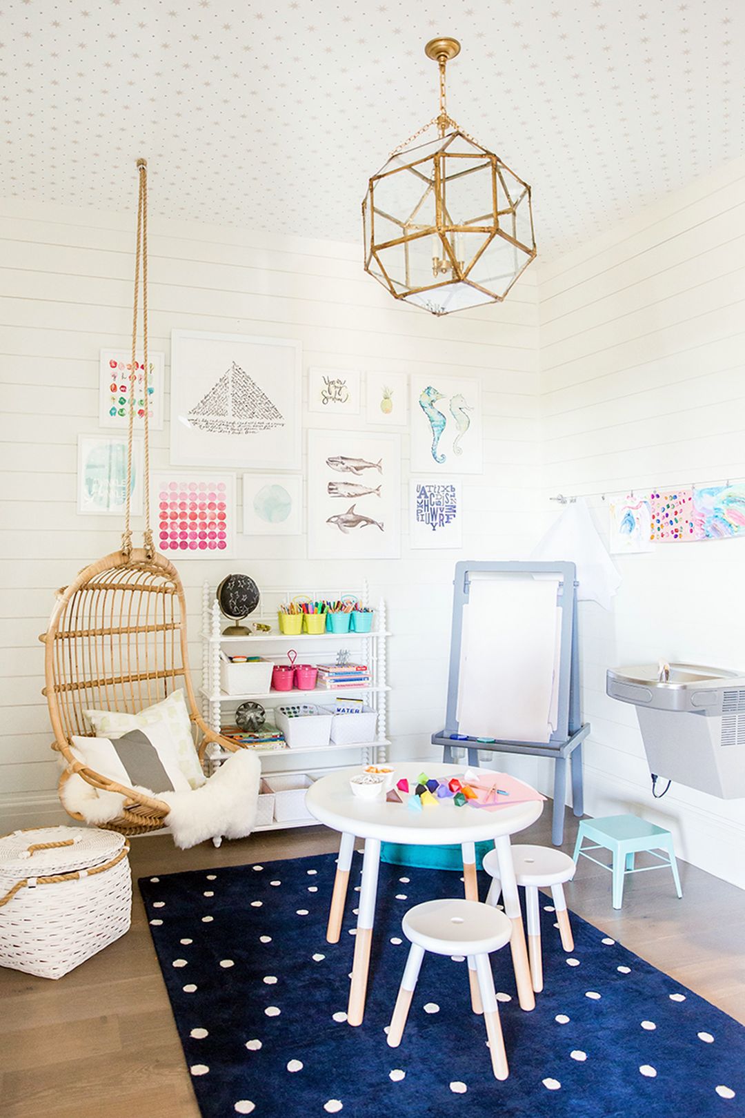 White Playroom With Pops Of Color From Munamommy
