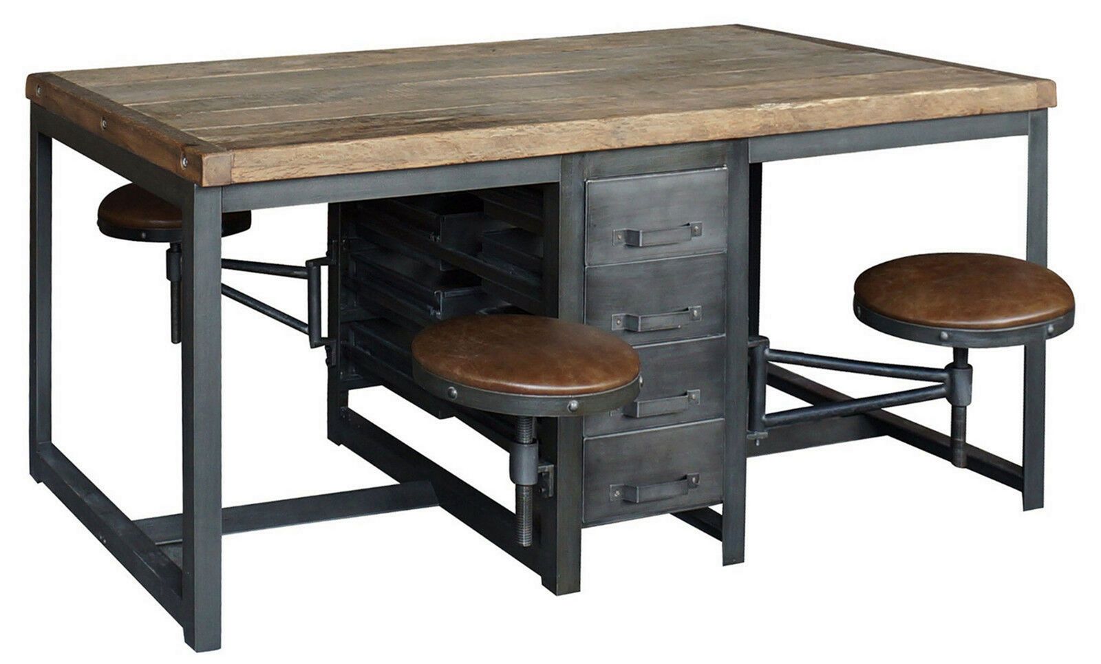 Workbench Of Semi Iron Table From Harmonbuilders