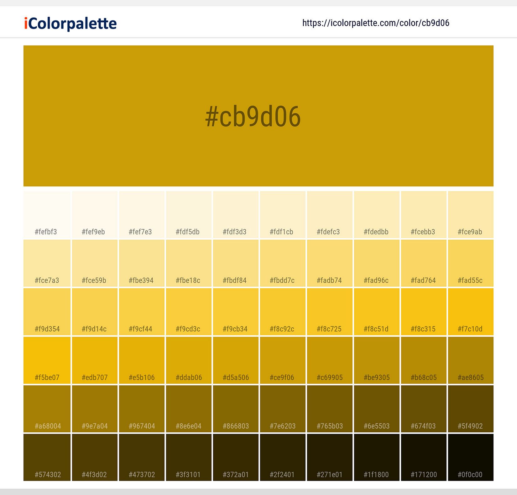 Yellow Ocher From Icolorpalette