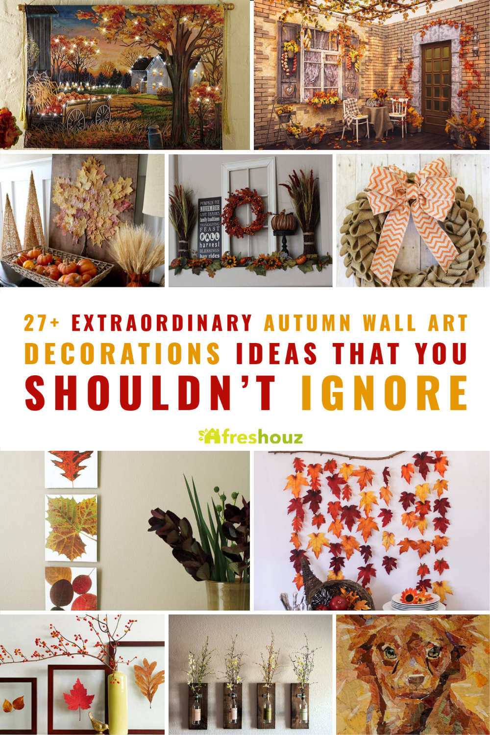 27+ Extraordinary Autumn Wall Art Decorations Ideas That You Shouldn't Ignore