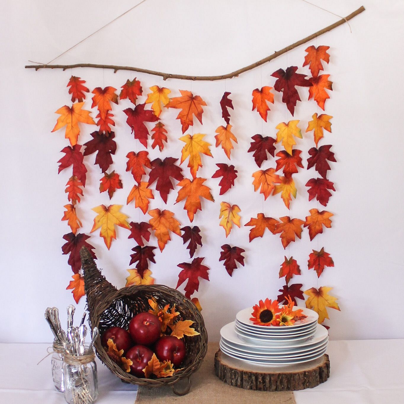 DIY Garland Of Autumn Leaves From E Ipar