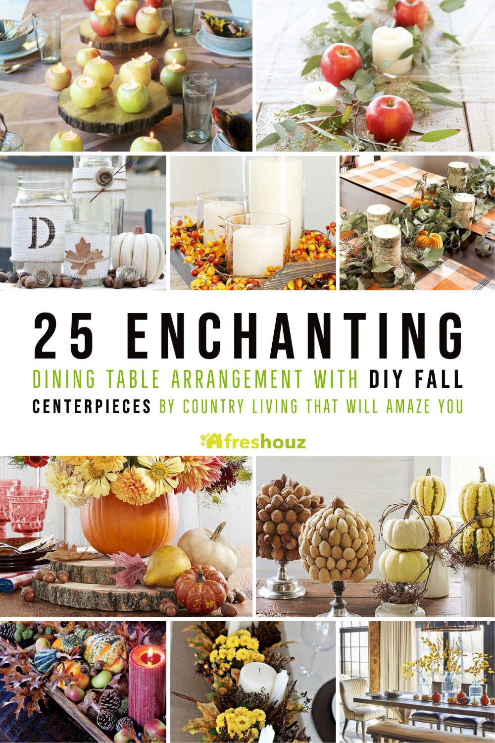 Enchanting Dining Table Arrangement With DIY Fall Centerpieces